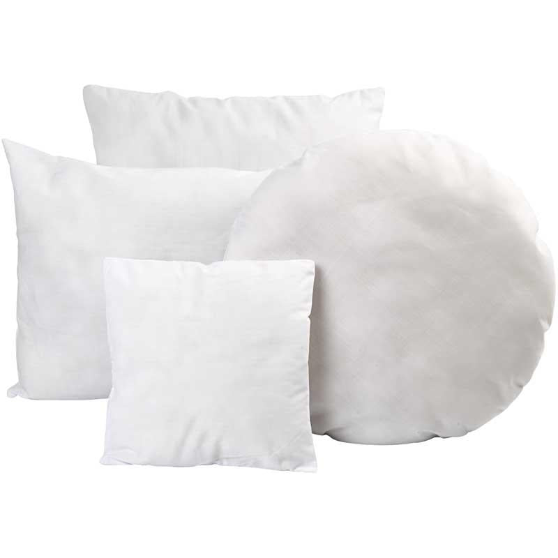 Stuffed Pillow, size 24x24 cm, white, 1 pc