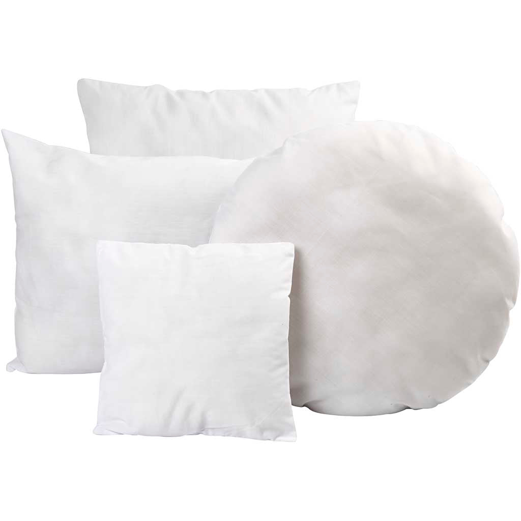 Stuffed Pillow, size 24x24 cm, white, 1 pc