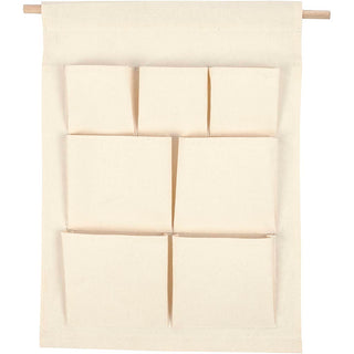 Hanging Organiser, H: 46 cm, W: 34 cm, light natural, 1 pc