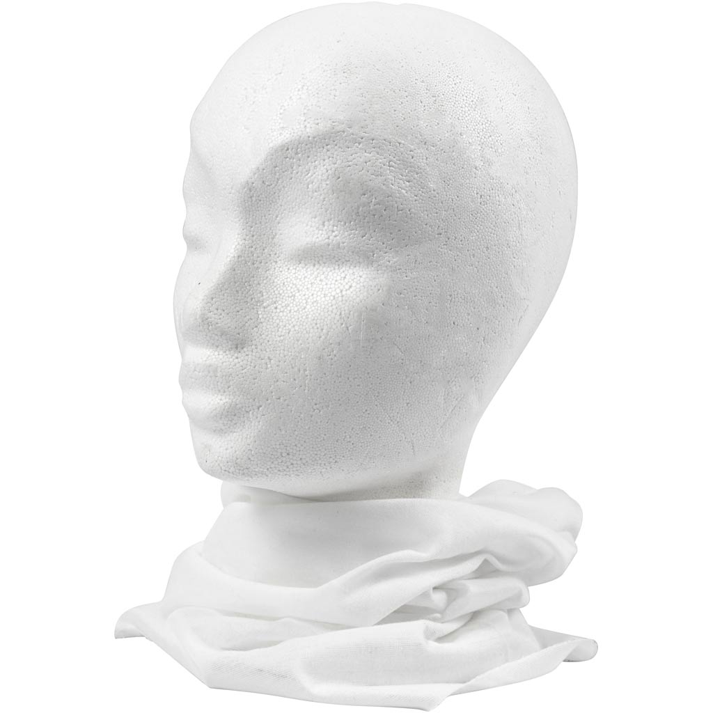 Neck warmer, size 49x25 cm, off-white, 1 pc