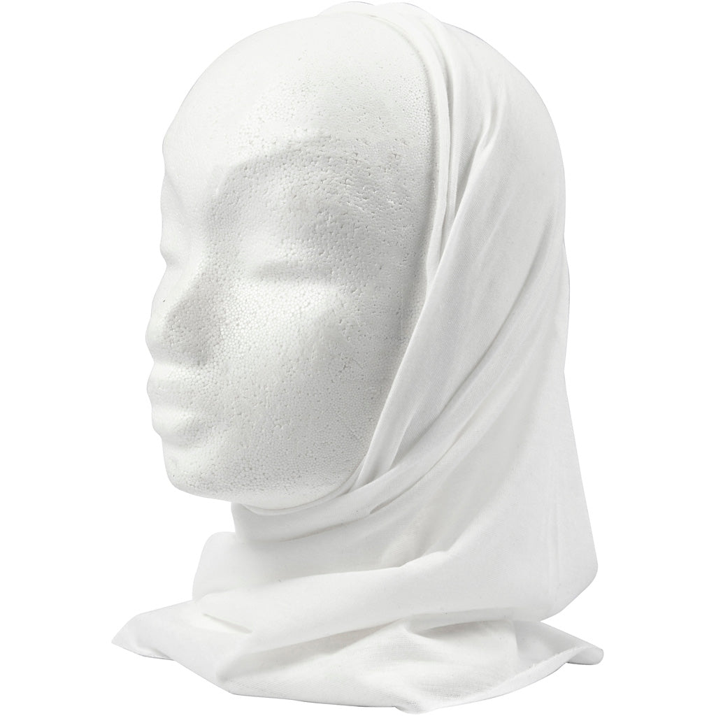 Neck warmer, size 49x25 cm, off-white, 1 pc