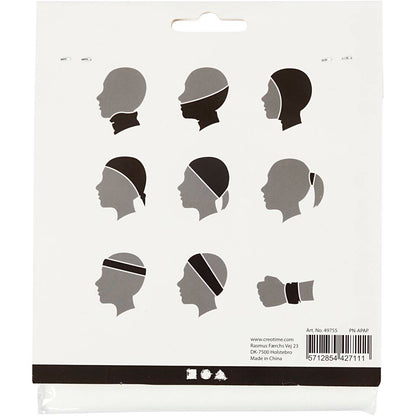 Neck warmer, size 49x25 cm, off-white, 1 pc