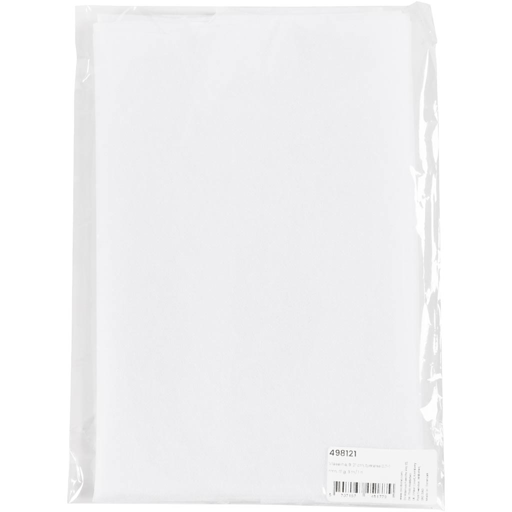 Vlieseline, W: 21 cm, thickness 0,7-1 mm, 41 g, 3 m/ 1 roll