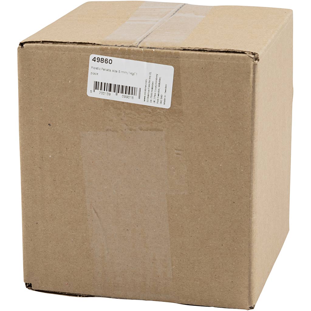 Plastic Pellets, size 5 mm, 1 kg