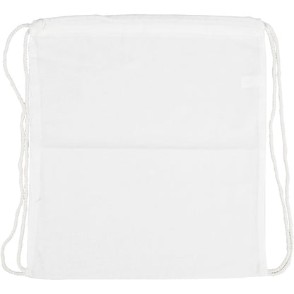 Drawstring bag, size 37x41 cm, 130 g, white, 1 pc