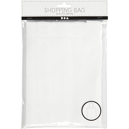 Shopping Bag, size 38x42 cm, 130 g, white, 1 pc