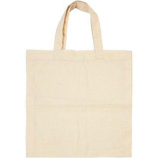 Tote Bag, size 27,5x30 cm, 135 g, light natural, 5 pc/ 1 pack