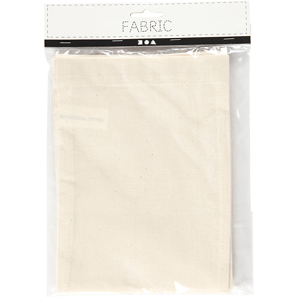Bag, size 15x20 cm, 115 g, light natural, 4 pc/ 1 pack