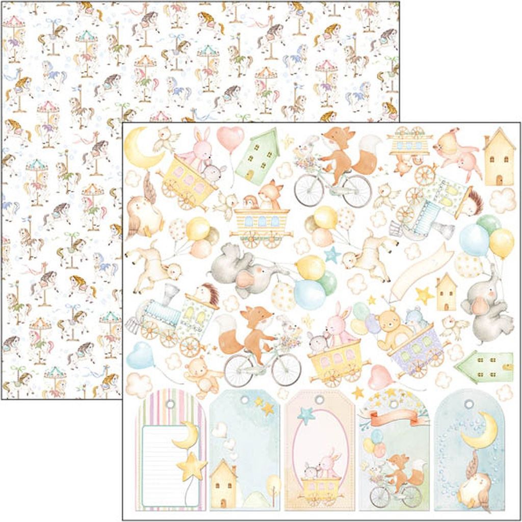 Ciao Bella My Tiny World  12inc x 12inc Patterns Pad