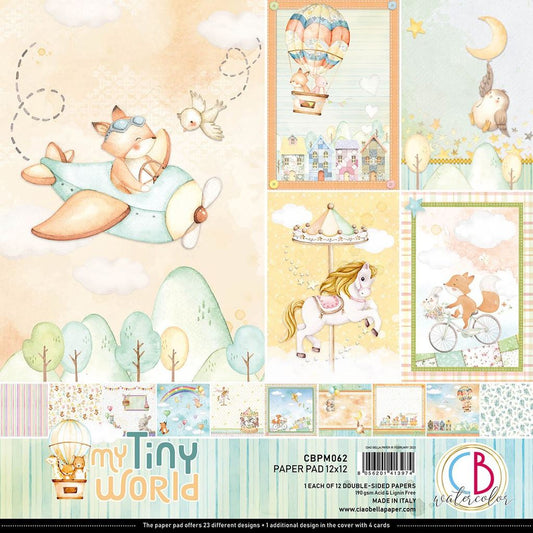 Ciao Bella My Tiny World 12inc x 12inc Paper Pad