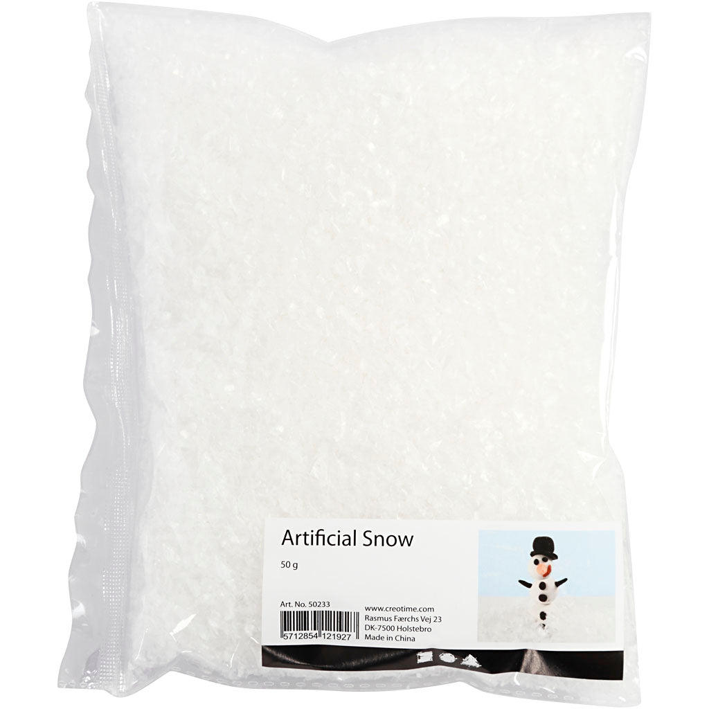 Artificial Snow, transparent, 50 g/ 1 bag