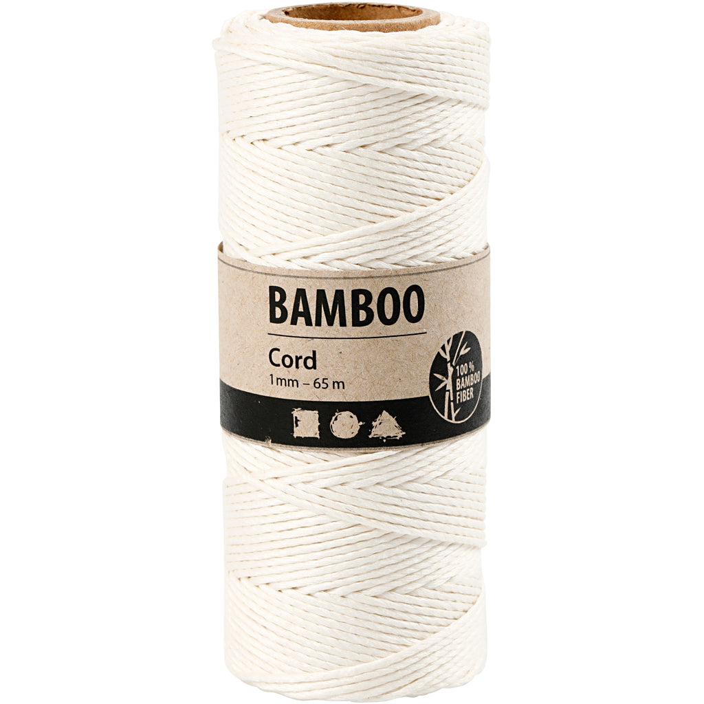 Bamboo Cord, thickness 1 mm, 65 m roll