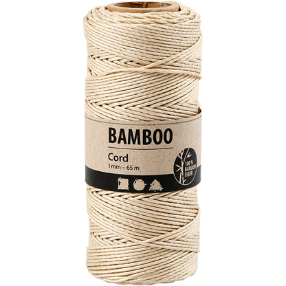 Bamboo Cord, thickness 1 mm, 65 m roll