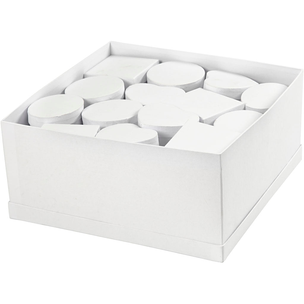 Handmade papier-mâché boxes.