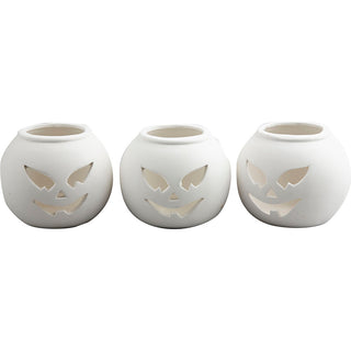 Tea Light Candle Holder, size 9x9x7,5 cm, white, 12 pc/ 1 pack