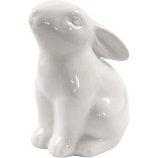 Rabbit, H: 9 cm, dia. 5,5 cm, white, 12 pc/ 1 pack