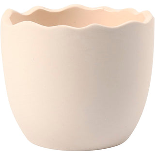 Egg Shell, H: 6,3 cm, dia. 7,5 cm, white, 24 pc/ 1 pack