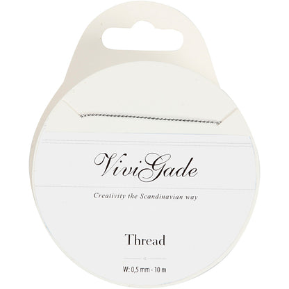 Braided Wire Thread, thickness 0,5 mm, 10 m roll