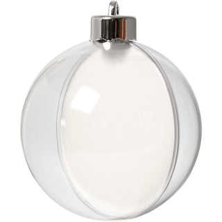 Baubles to Decorate, dia. 8 cm, transparent, 5 pc/ 1 pack