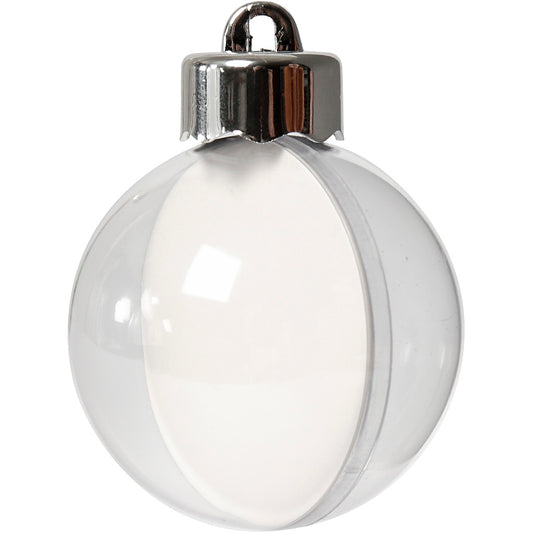 Baubles to Decorate, dia. 5 cm, transparent, 10 pc/ 1 pack