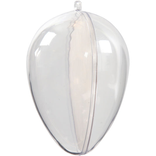 Egg-Shaped Baubles to Decorate, H: 9 cm, 5 set/ 1 pack