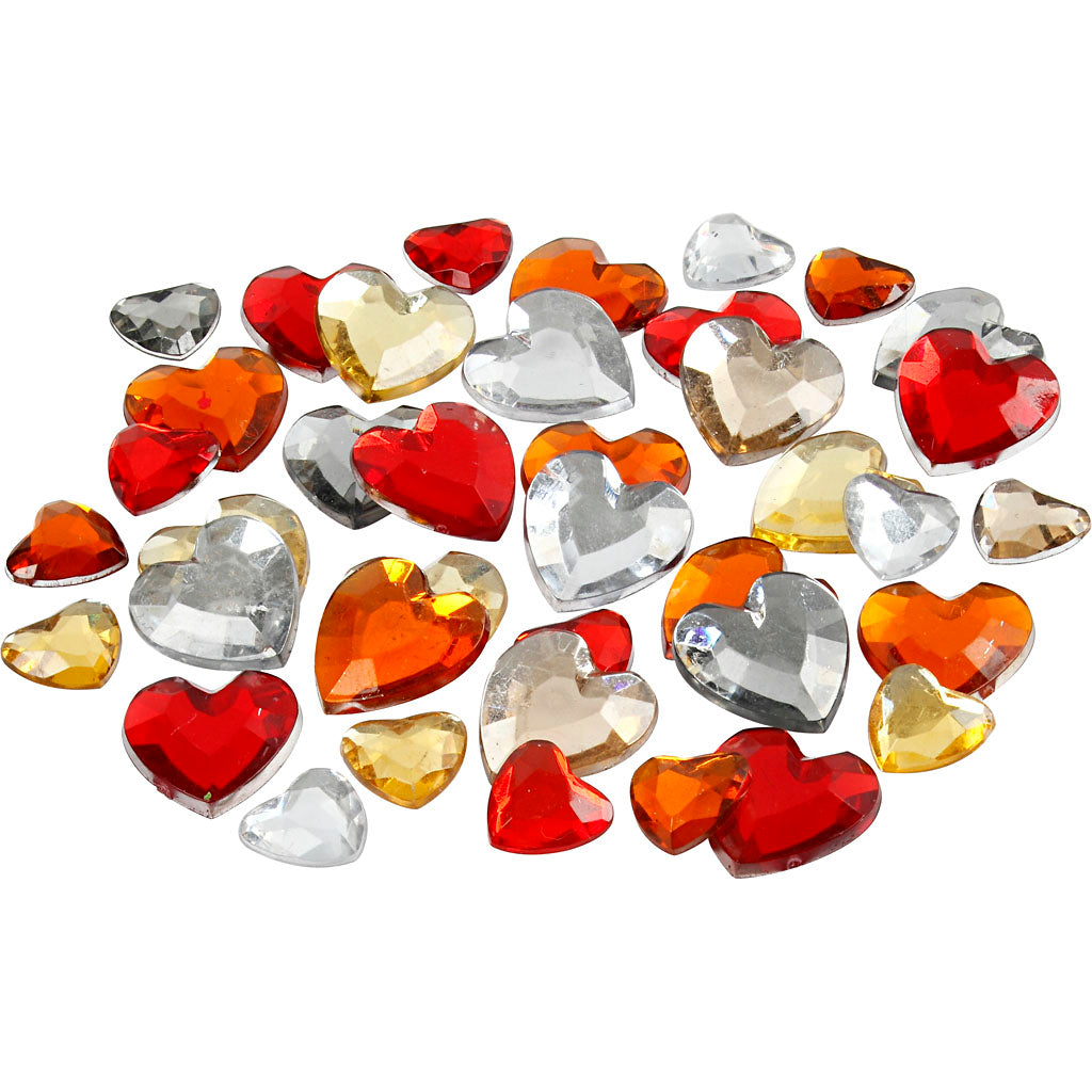 Creativ Assorted Rhinestones with Beveled Edges and Flat Back