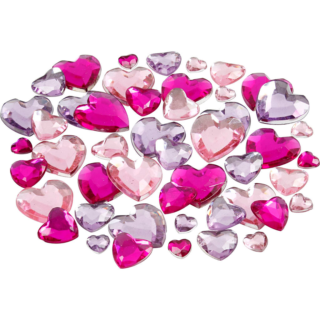 Creativ Assorted Rhinestones with Beveled Edges and Flat Back
