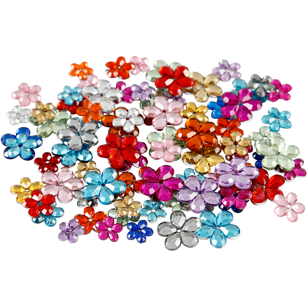 Creativ Assorted Rhinestones with Beveled Edges and Flat Back