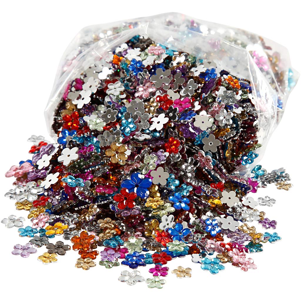 Creativ Assorted Rhinestones with Beveled Edges and Flat Back
