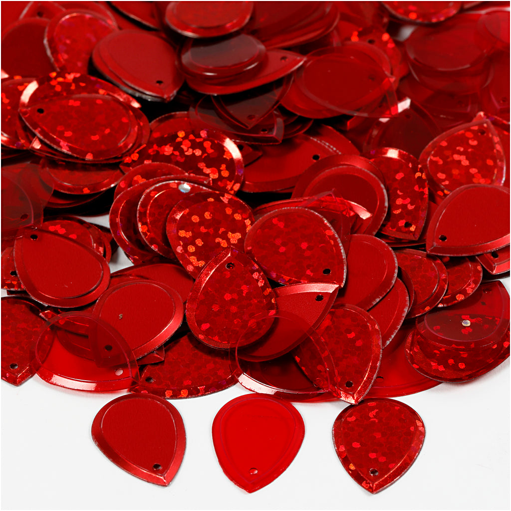 Creativ Mix of Drop-Shaped Sequins with Hole