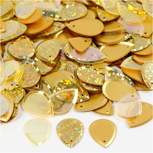 Creativ Mix of Drop-Shaped Sequins with Hole