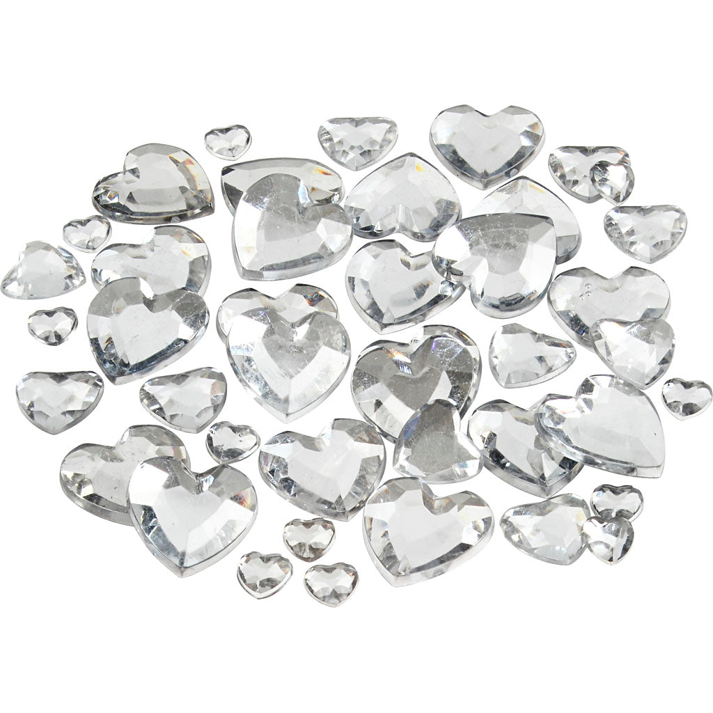 Creativ Assorted Rhinestones with Beveled Edges and Flat Back