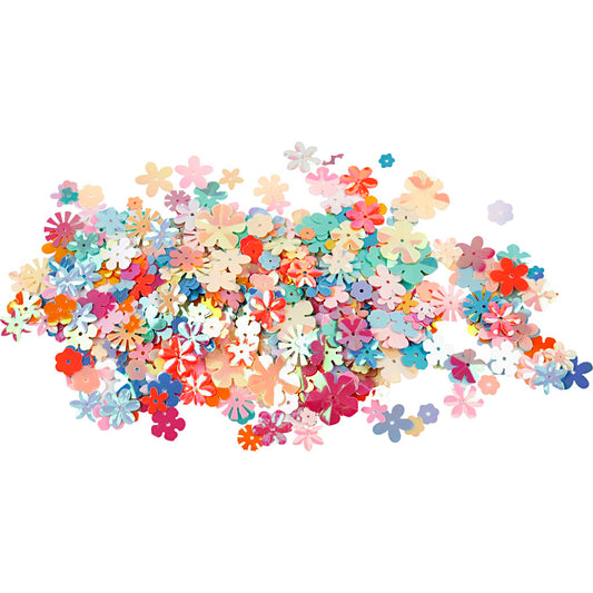 Creativ Assortment of Pastel Coloured Sequins with Centre Hole