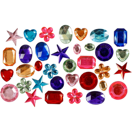 Rhinestones, size 10-15 mm, 15 g/ 1 pack