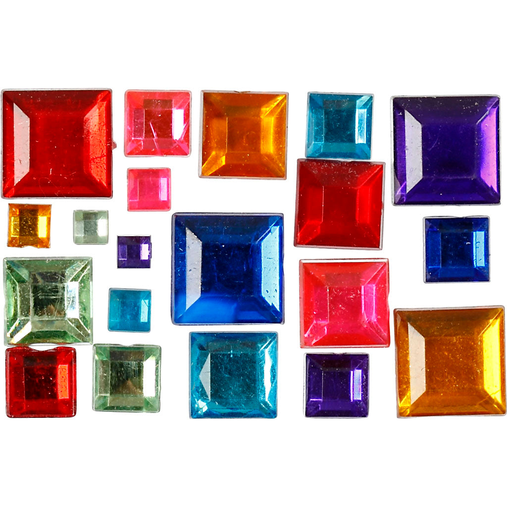 Rhinestones, size 4-10 mm, 1300 pc/ 1 pack