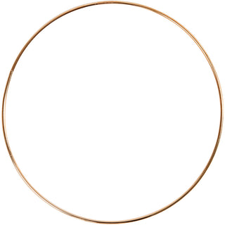 Metal Wire Ring, dia. 10 cm, thickness 2 mm, white, 10 pc/ 1 pack