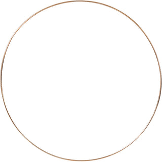 Metal Wire Ring, dia. 10 cm, thickness 2 mm, white, 10 pc/ 1 pack