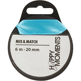 Satin Ribbon, W: 20 mm x 6m roll