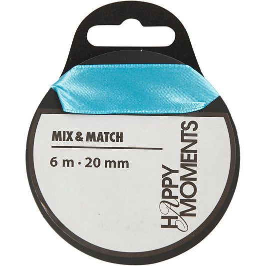 Satin Ribbon, W: 20 mm x 6m roll