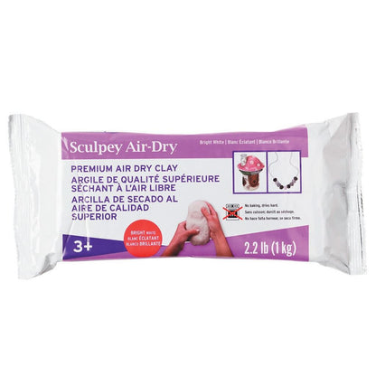 Sculpey Air Dry Clay -- White, 2.2 lb (1 kg)