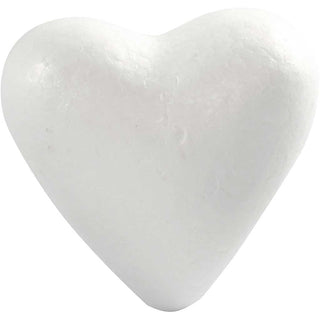 Heart, H: 11 cm, D. 5 cm, W: 11,5 cm, white, 25 pc/ 1 pack