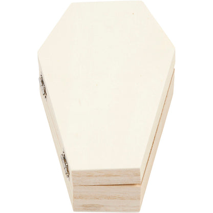 Coffin with magnetic lock, H: 4 cm, L: 18 cm, W: 10 cm, 1 pc