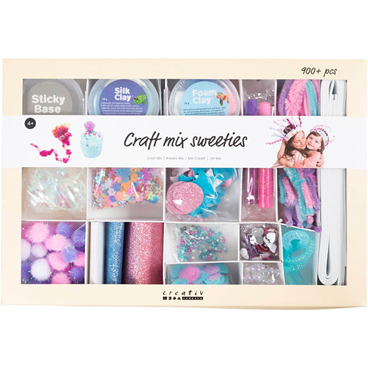 Craft Mix, Sweeties, pastel colours, 1 pack