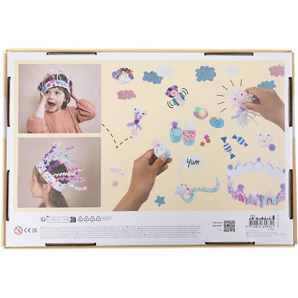 Craft Mix, Sweeties, pastel colours, 1 pack