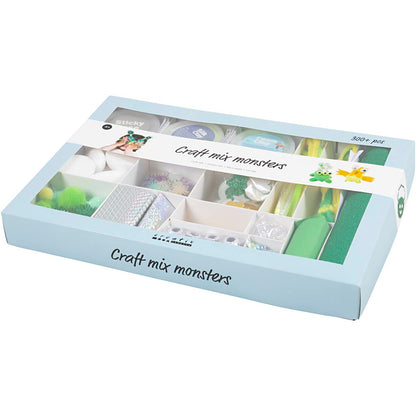 Craft Mix, Monsters, assorted colours, 1 pack