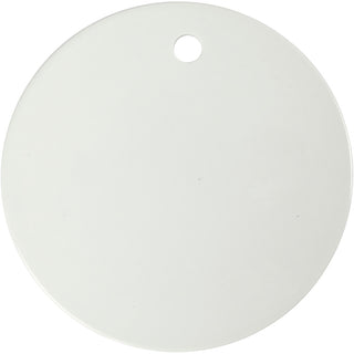 Ceramic Plate, dia. 15 cm, thickness 0,5 cm, white, 1 pc