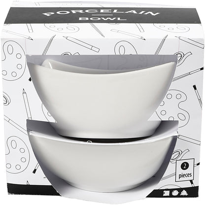 Bowl, H: 4,5 cm, dia. 10 cm, white, 2 pc/ 1 pack
