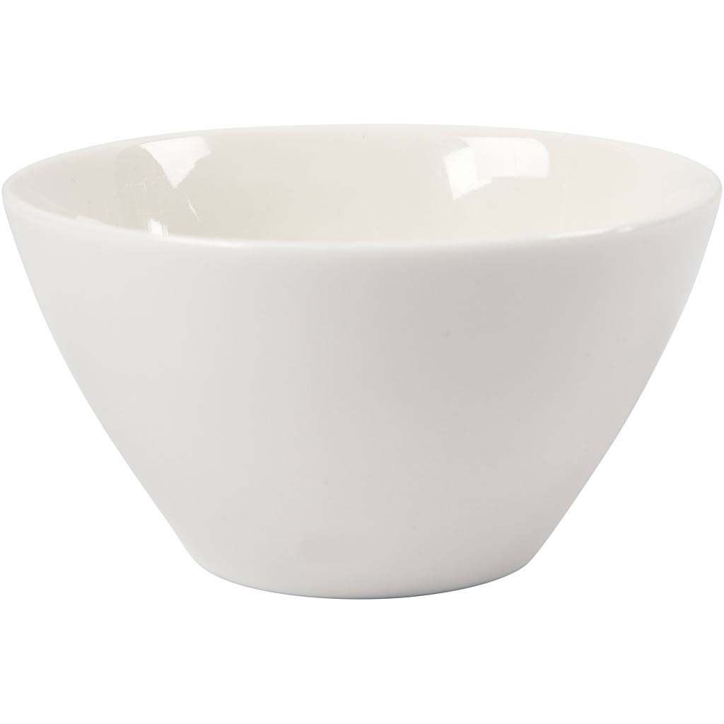 Cereal bowl, H: 7 cm, dia. 12,5 cm, white, 20 pc/ 1 pack