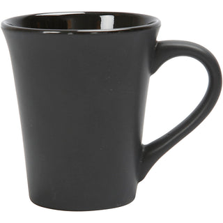 Mug, H: 10 cm, dia. 5,9-8,7 cm, black, 1 pc