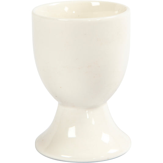 Egg Cup, H: 6,5 cm, off-white, 12 pc/ 1 pack